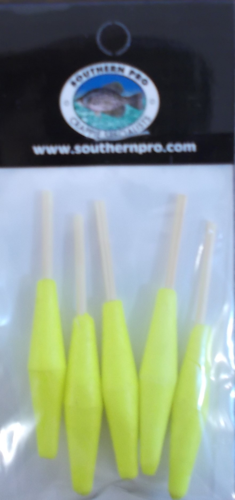 1.5 Chartreuse Peg Float 5 Pack :: Southern Pro Tackle